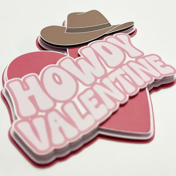 Howdy Valentine Die Cut