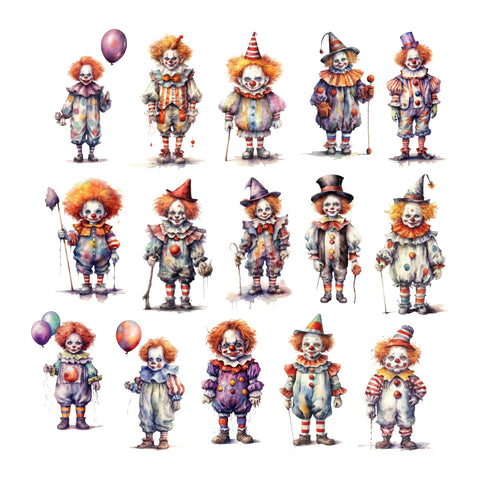 Creepy Clowns Ephemera Pack
