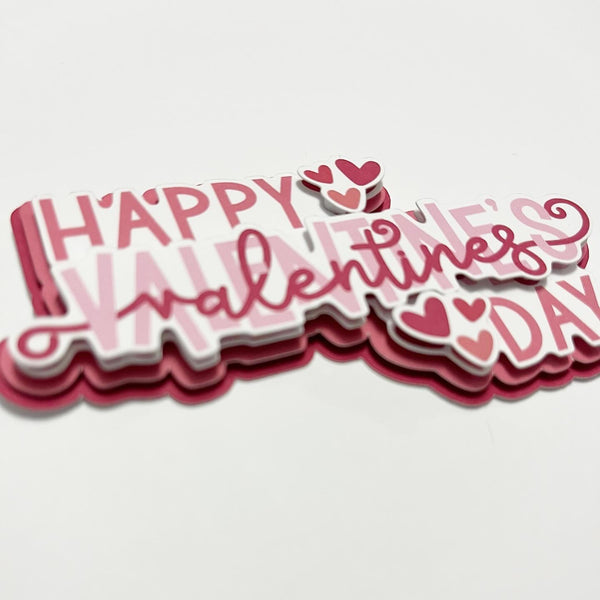 Happy Valentines Day Die Cut