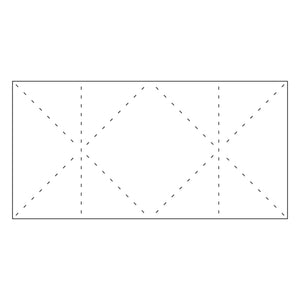 Diagonal Fold Pop Up Card Bases