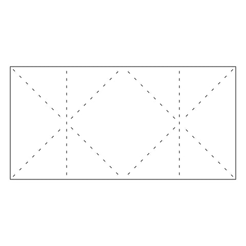 Diagonal Fold Pop Up Card Bases
