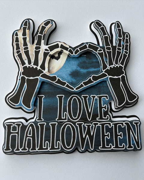 I Love Halloween Die Cut