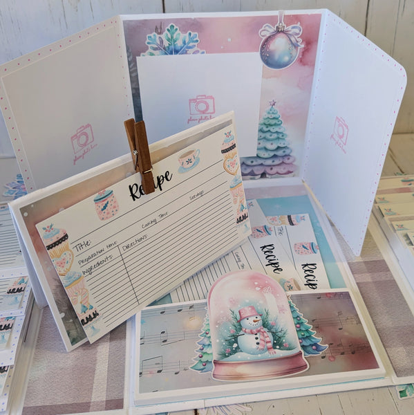 Cotton Candy Christmas Recipe Album Class Kit