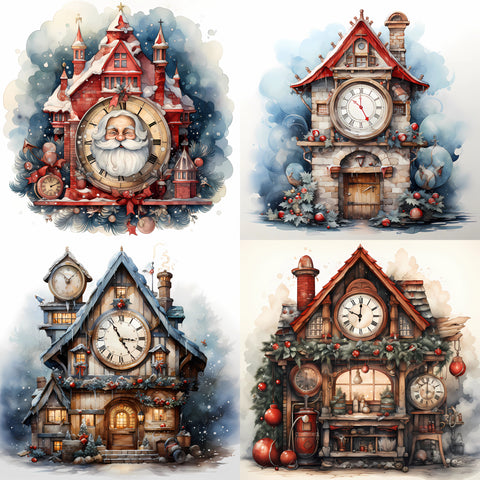 Christmas Clock Tower Paper 10