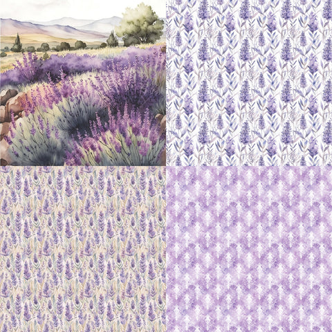 September "Lilac Fields" Mini Paper Add On 2