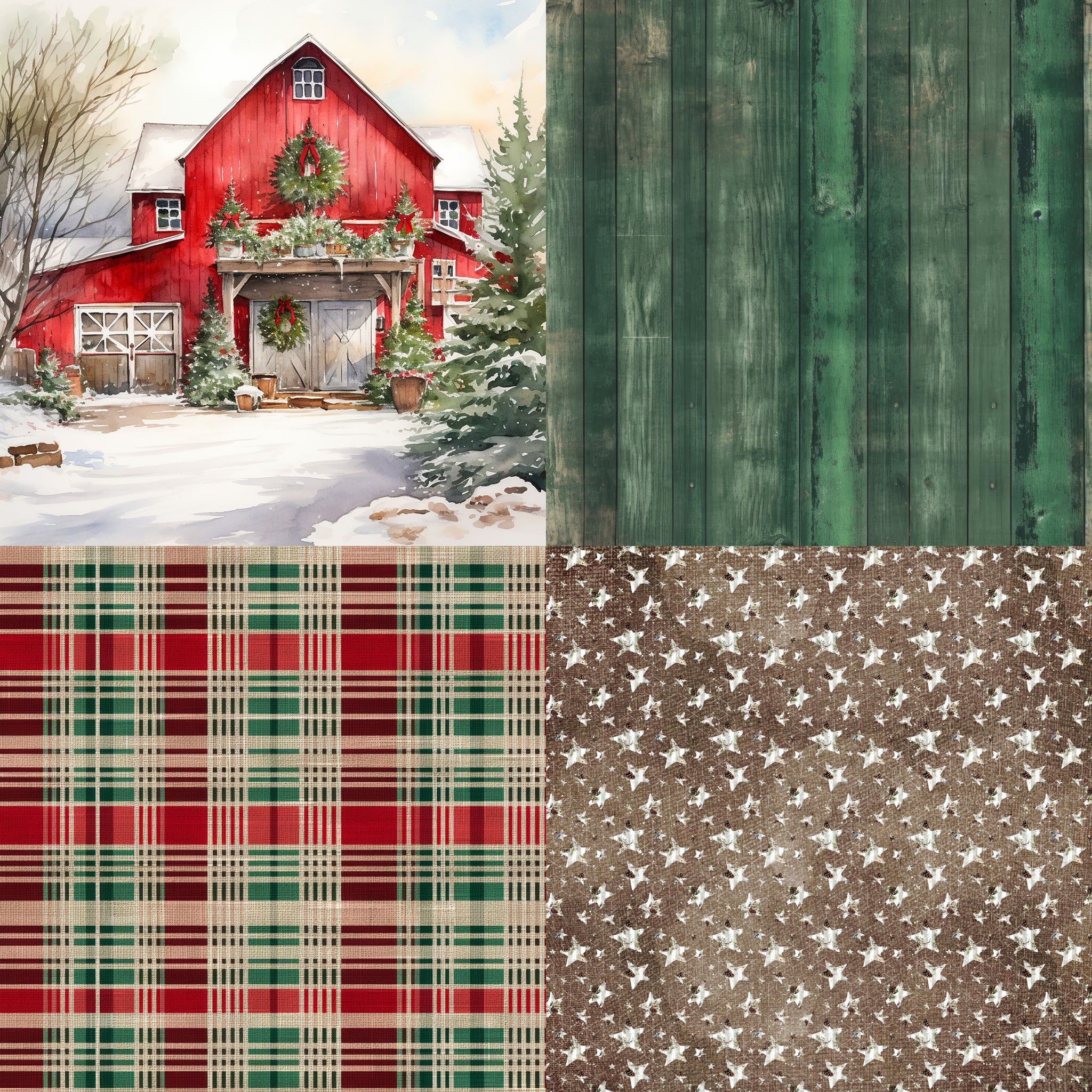 Country Christmas Paper 10
