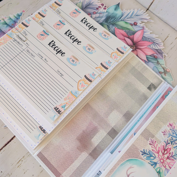 Cotton Candy Christmas Recipe Album Class Kit