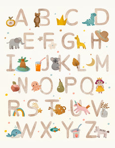 A Baby's World of Wonder 8.5x11 Alphabet Paper