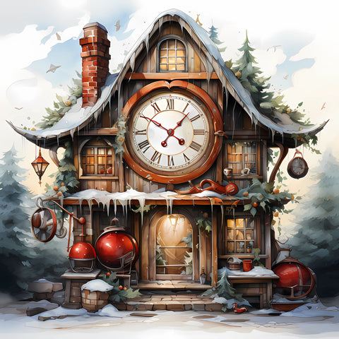 Christmas Clock Tower Paper 2