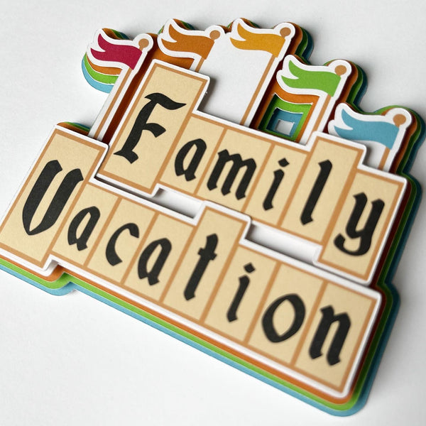 Family Vacation Die Cut