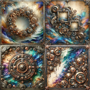 Steampunk Sky Paper 9