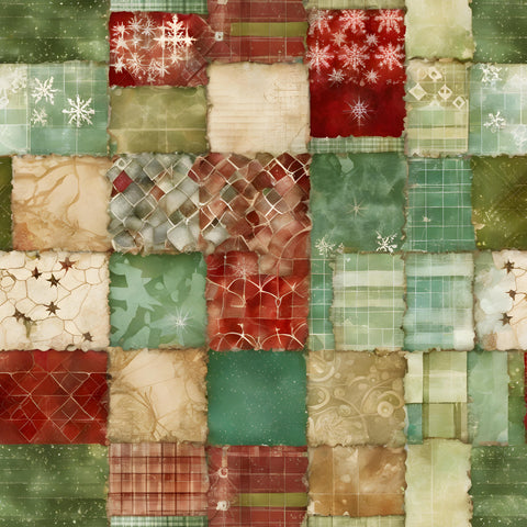 Christmas Patchwork Paper 3