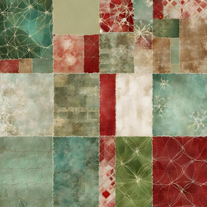 Christmas Patchwork Paper 4