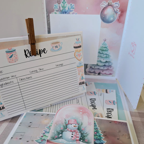 Cotton Candy Christmas Recipe Album Class Kit