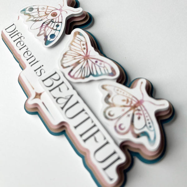 Different Is Beautiful Die Cut
