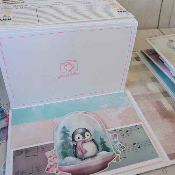 Cotton Candy Christmas Recipe Album Class Kit