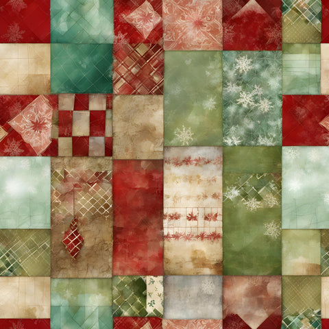 Christmas Patchwork Paper 6