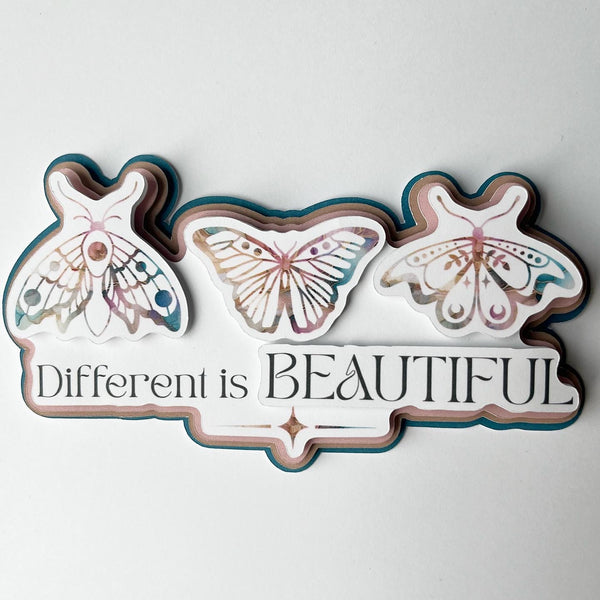 Different Is Beautiful Die Cut