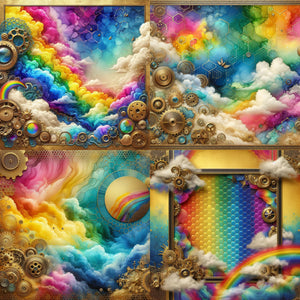 Rainbow Clouds Paper 9