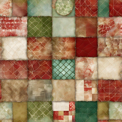 Christmas Patchwork Paper 7