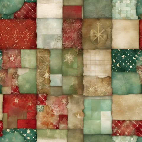 Christmas Patchwork Paper 8