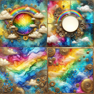 Rainbow Clouds Paper 10