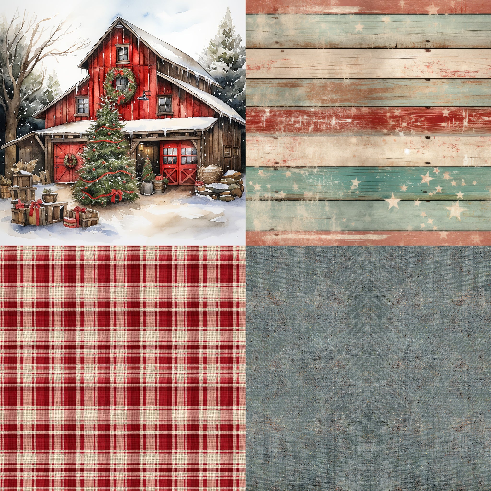Country Christmas Paper 9