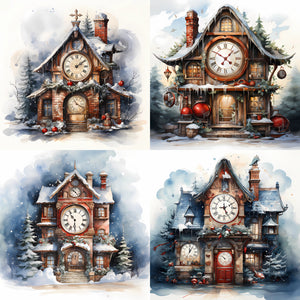 Christmas Clock Tower Paper 9