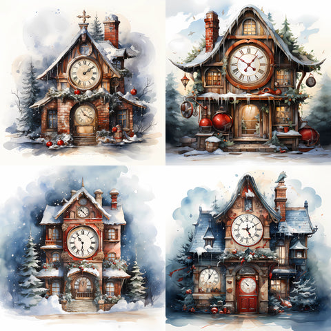 Christmas Clock Tower Paper 9