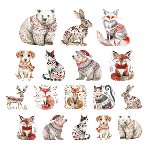Nordic Christmas Critters Ephemera