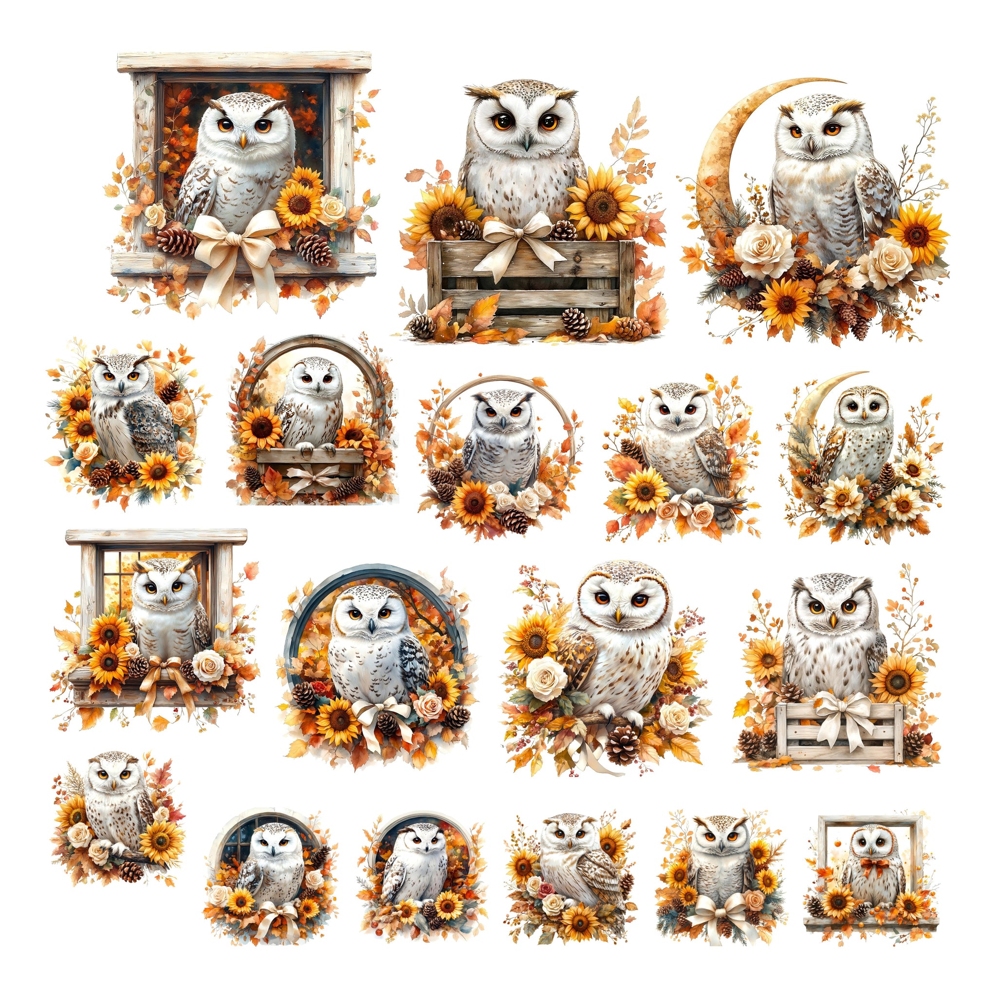 Autumn Owl Ephemera Pack