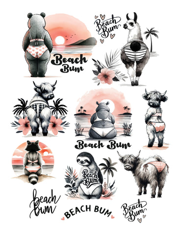 Beach Bums Ephemera Pack