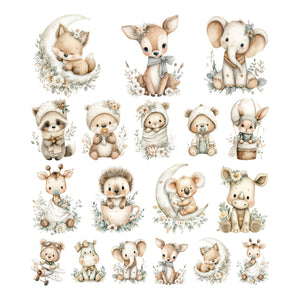 Boho Baby Critters Ephemera