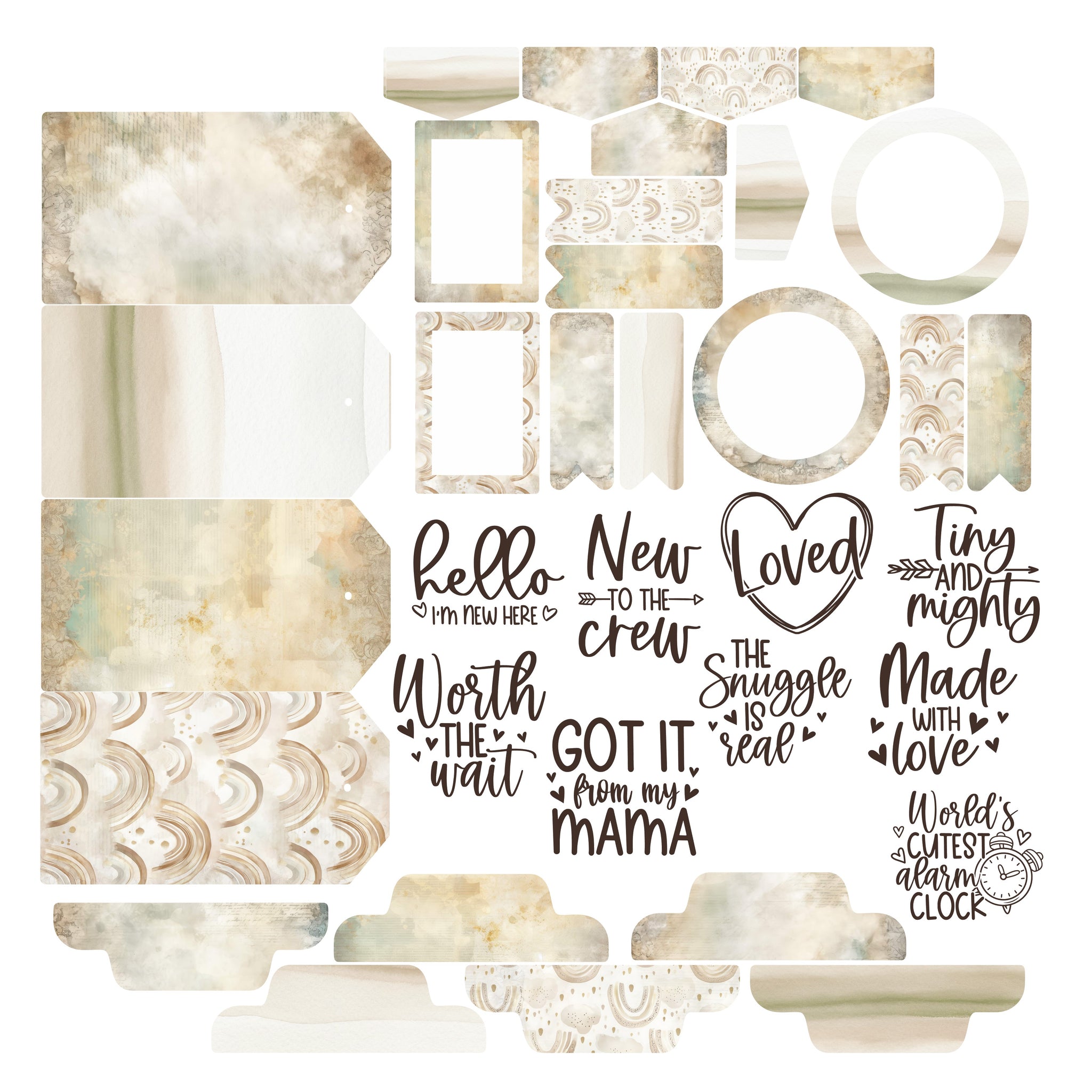Boho Baby Essentials Ephemera