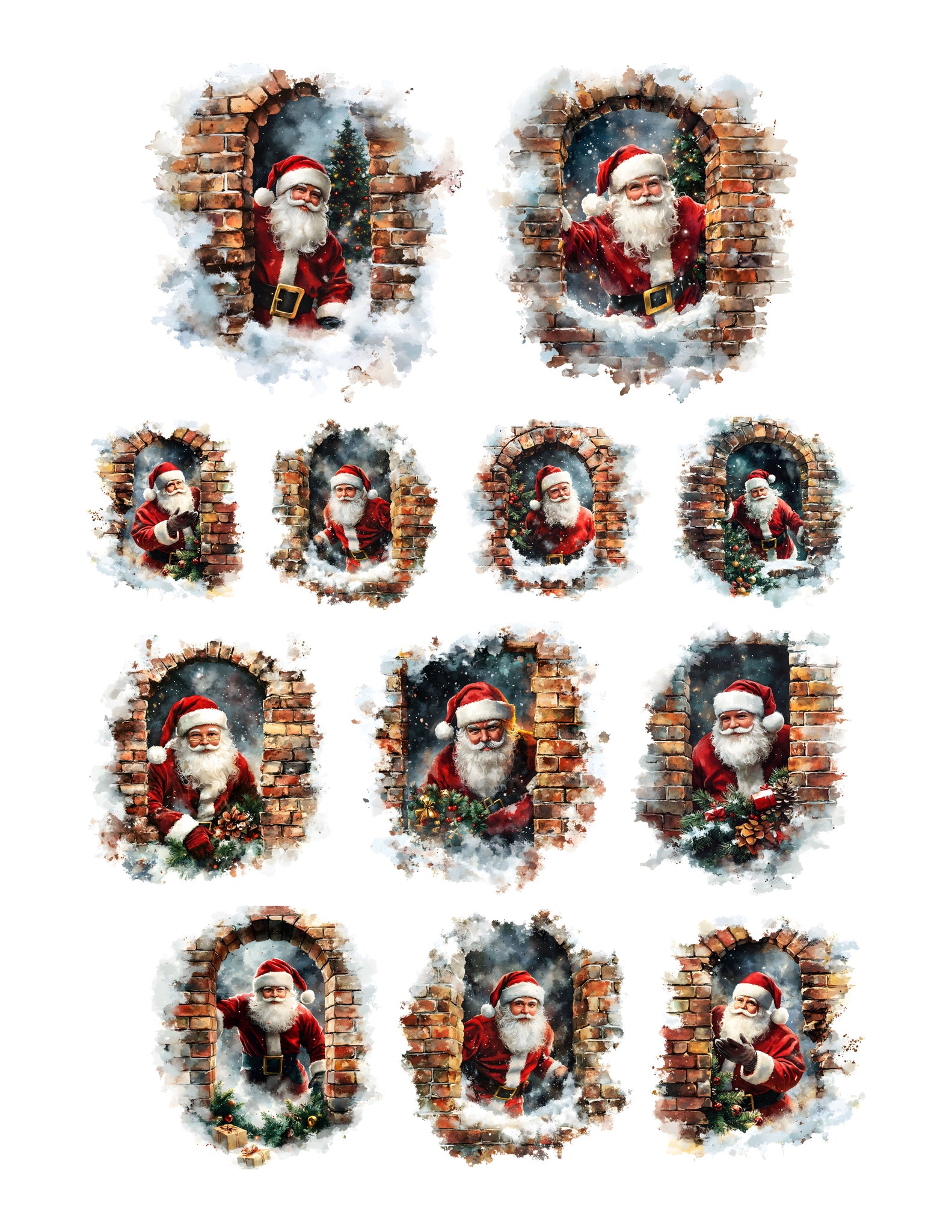 Brick Breaker Santa Ephemera Pack