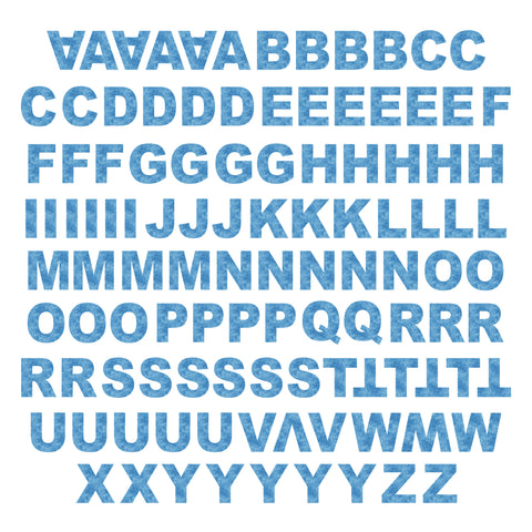 Bright Grunge Alphabet Ephemera