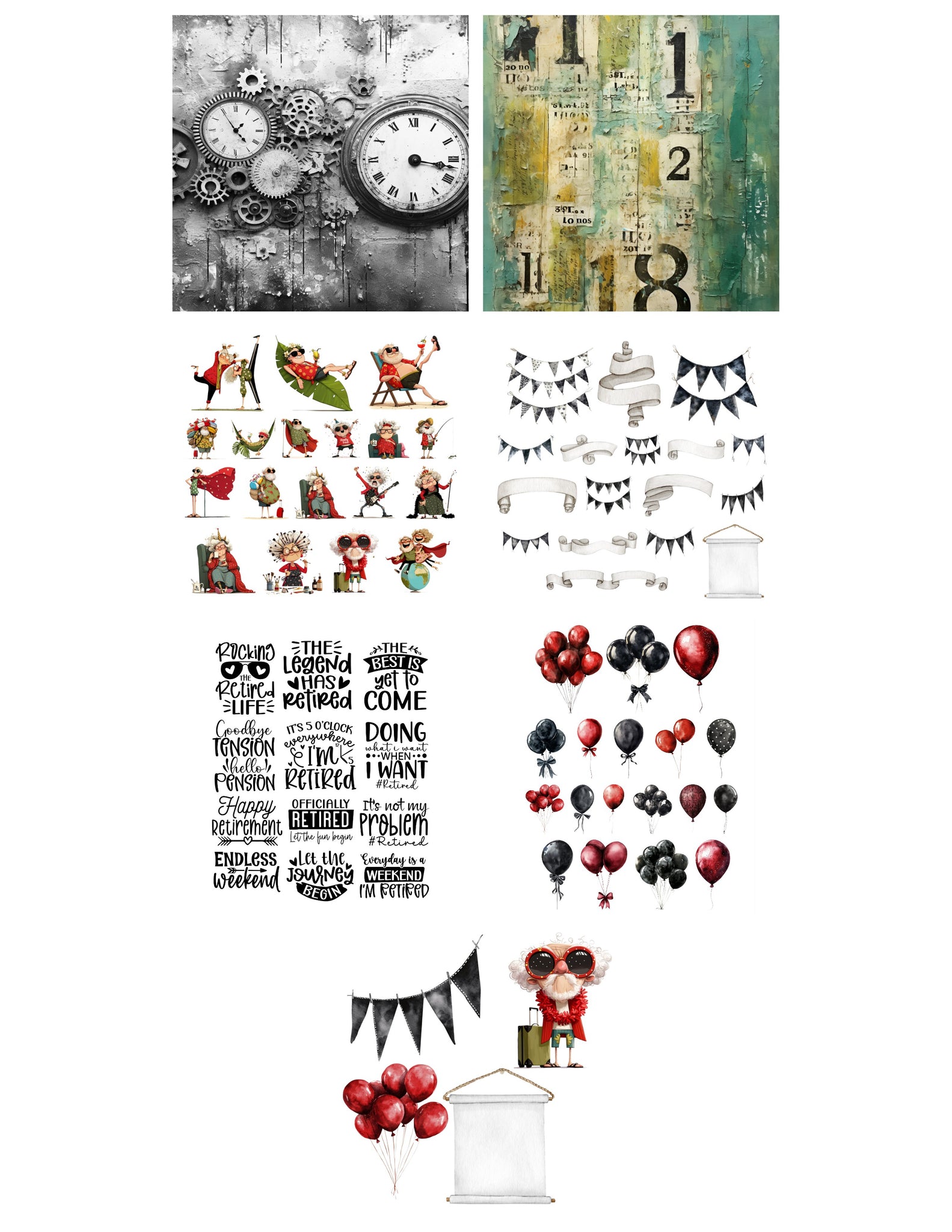 January -The Retired Life- Virtual Crop *Sat Only