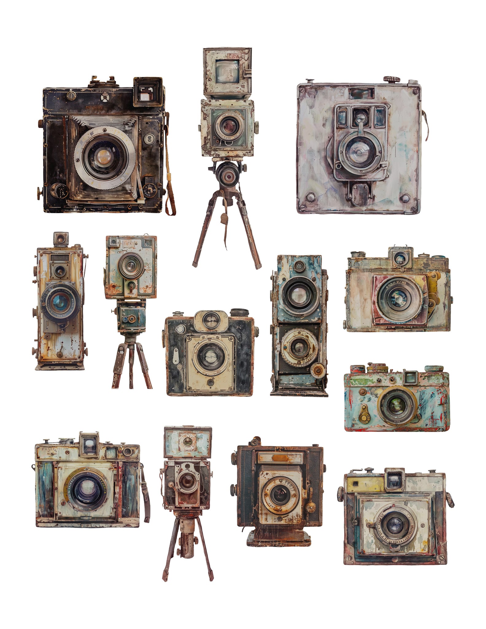 Urban Grunge Cameras Ephemera