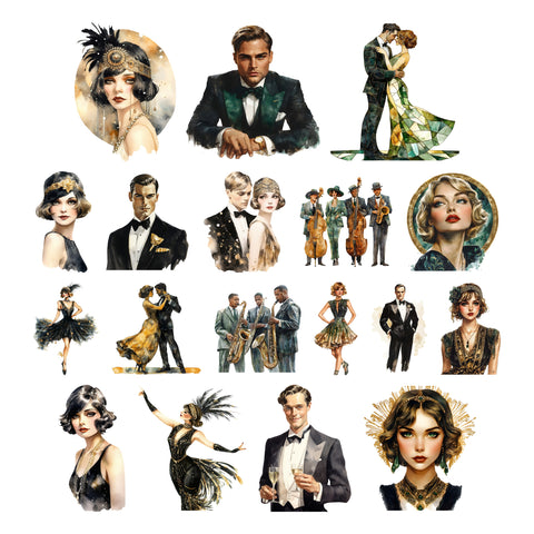 Gatsby's Gala Characters Ephemera