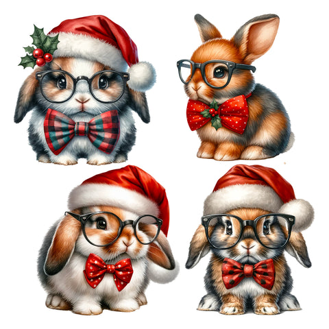Christmas Bunnies XL Ephemera Pack