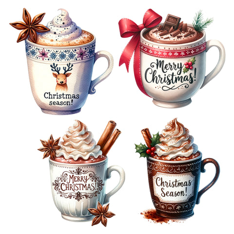 Christmas Coffees XL Ephemera Pack