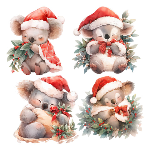 Christmas Koalas XL Ephemera Pack