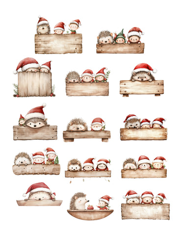 Christmas Peek A Boo Ephemera Pack