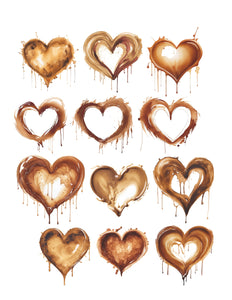 Coffee Hearts Ephemera