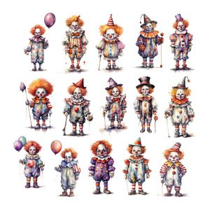 Creepy Clowns Ephemera Pack