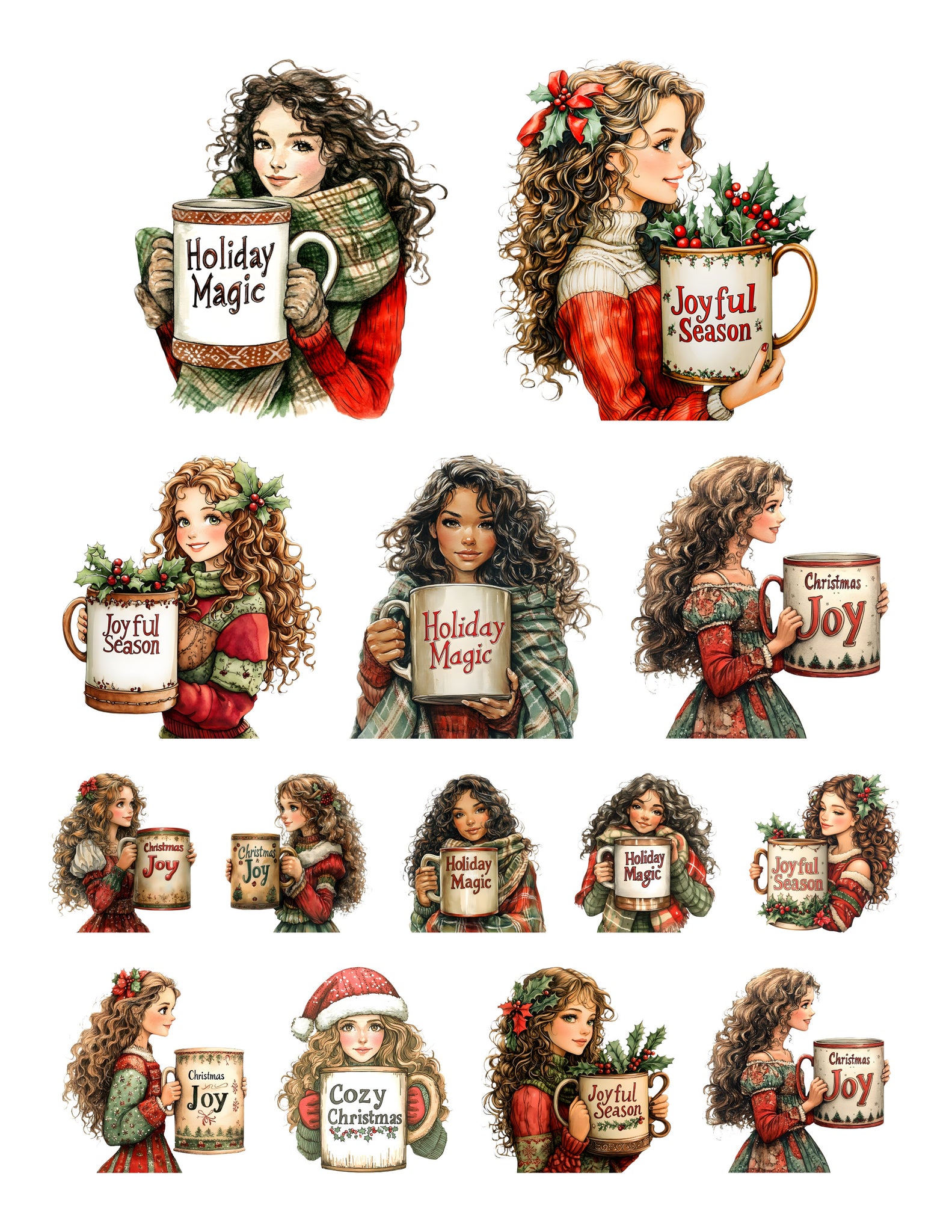Cup Of Christmas Cheer Ephemera Pack