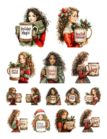 Cup Of Christmas Cheer Ephemera Pack