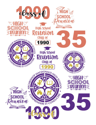 Custom High School Reunion Sentiments Ephemera