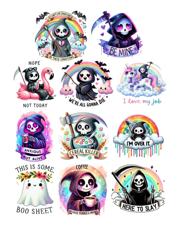 Cute Reaper Ephemera Pack