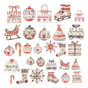 Nordic Christmas Elements Ephemera